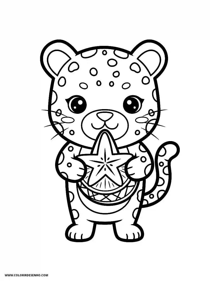 jaguar holding star in paw