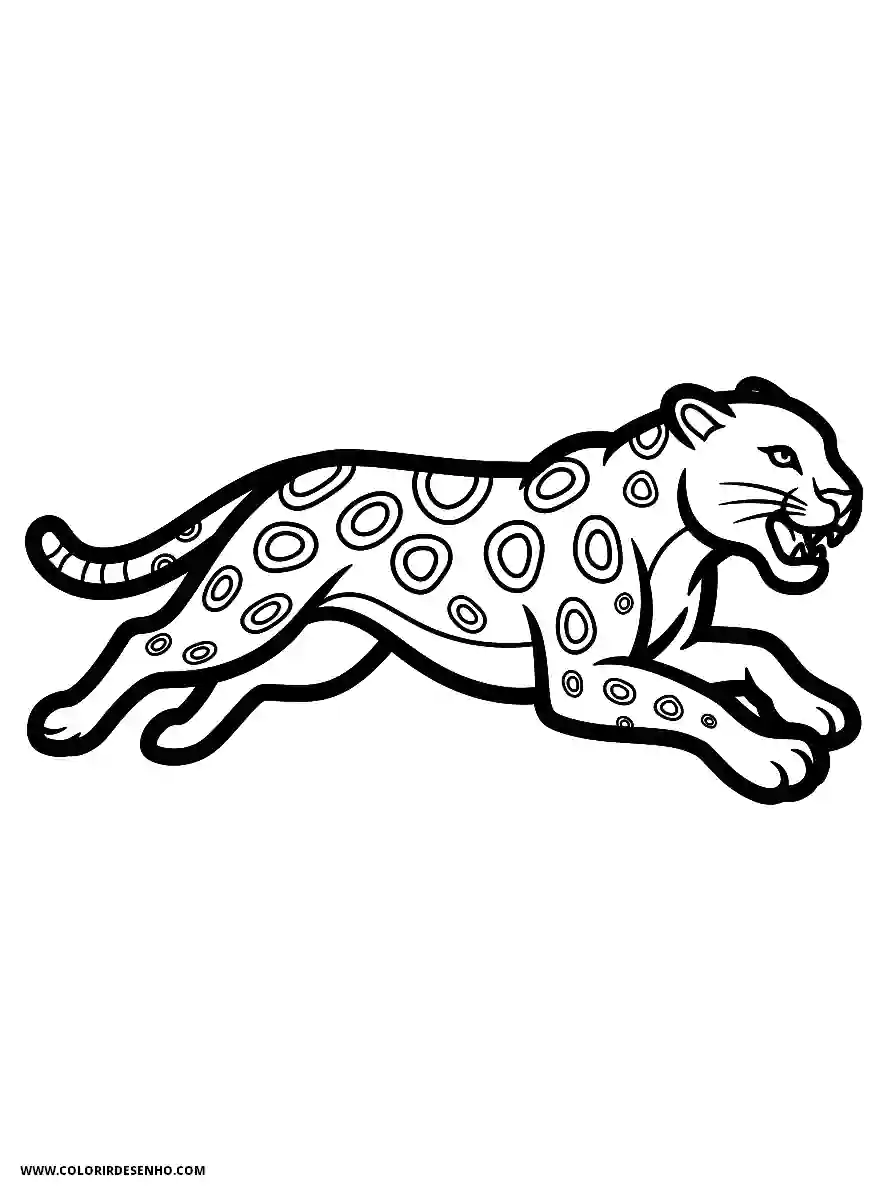 jaguar running in a wild setting